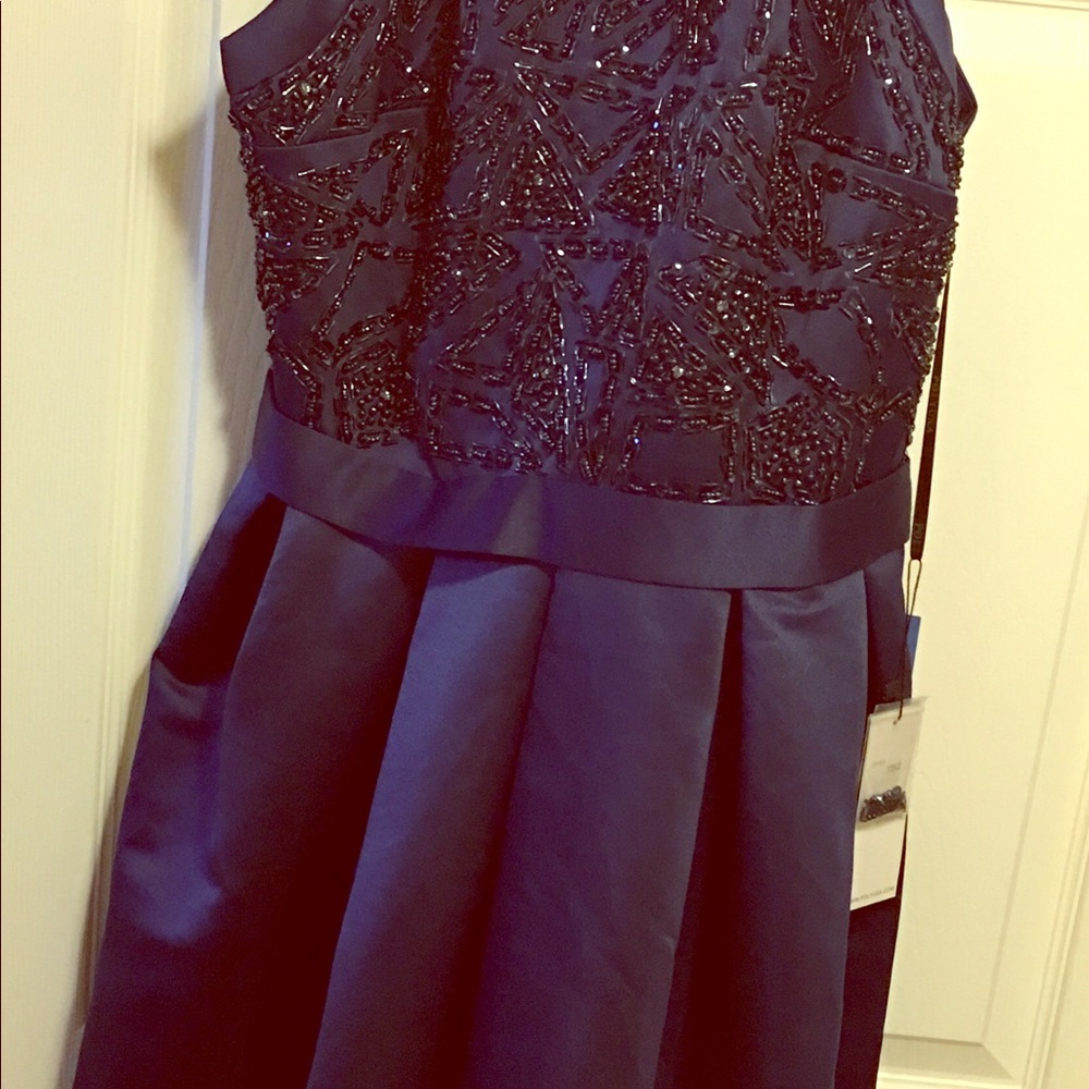 NWT Beautiful  Navy prom/event dress